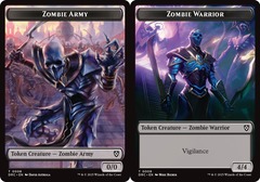 Zombie Army (8) // Zombie Warrior (9) Token - Foil